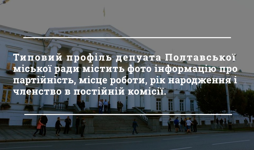 Четвертий рік каденції. Що можна дізнатися про депутата на сайті Полтавської міської ради?