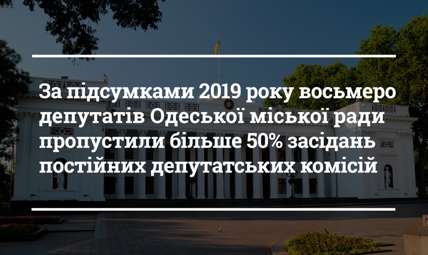 Два депутати Одеської міської ради не відвідали жодного засідання постійної комісії протягом року