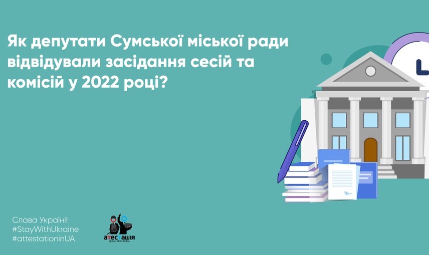 Як депутати Сумської міської ради відвідували засідання сесій та комісій у 2022 році?