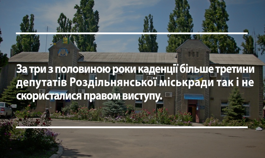 10 депутатів Роздільнянської міської ради жодного разу не виступали на засіданнях