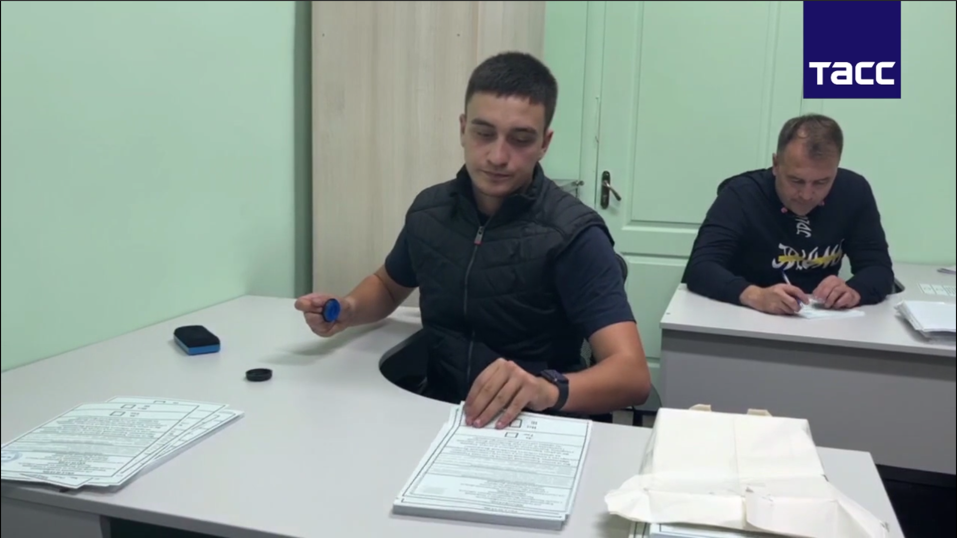 Степанов в пропагандистському сюжеті. Фото: стоп кадр з відео
